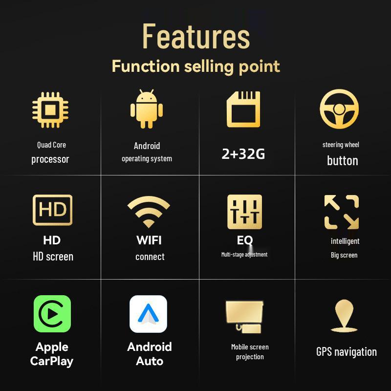 9" Wireless CarPlay Android 12 GPS for 2013-17 Honda Civic US Version 2+32G