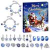 24pcs Christmas Advent Calendar Bracelet Set Christmas Countdown Advent Calendar Charm Bracelets 24 Days DIY Xmas Bracelets Set