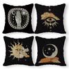 Home Decor Mystical Horoscope-Inspired Throw Pillow Covers Pattern Cushion Cover Suitable For Sofa Bedroom Car Pillow Cover