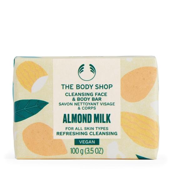 

The Body Shop Миндальное молочко Очищающее мыло для лица и тела, 100 г
