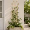 Decorative Plant Support Rack Hollow Out Plant Climbing Frame Metal Plant Trellis Frame Greenhouse