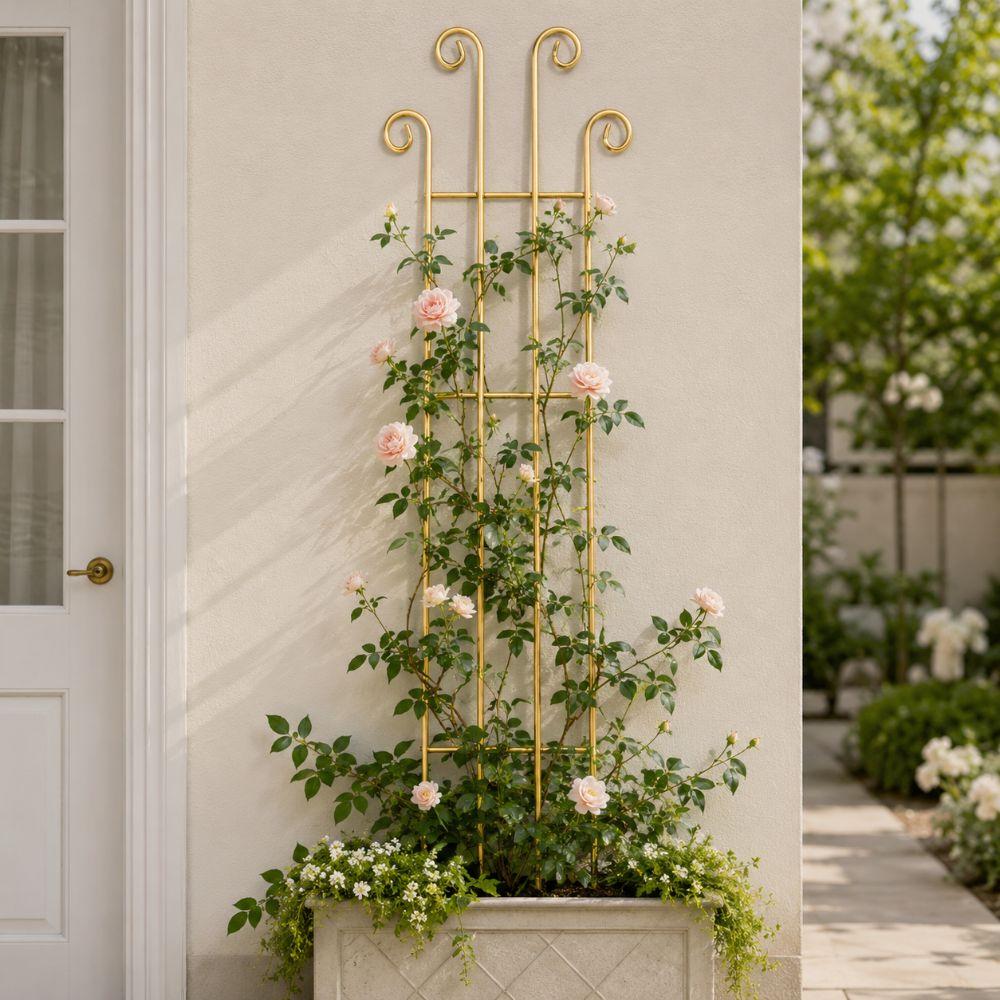 Decorative Garden Plant Trellis Hollow Out Plant Climbing Frame Greenhouse
