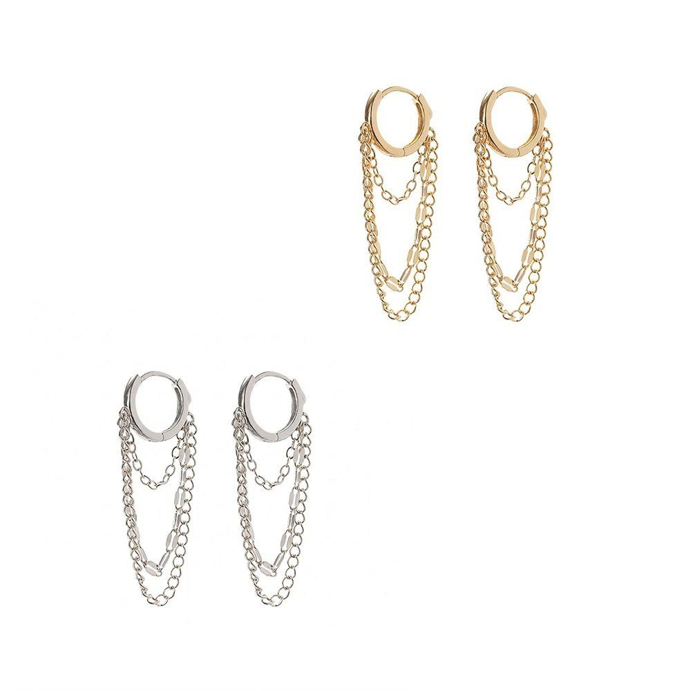 Hypoallergenic Chain Earrings Tassel Dangle Drop Earrings Fashion Hoop Earrings  Daily Wear