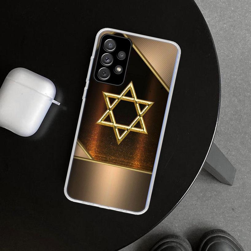 David Jewish Star Symbol Phone Case Cover for Samsung Galaxy A12 A22 A32 A52 A72 A02S A51 A50S A31 A20S A10S Note 20 Ultra 10 Pl