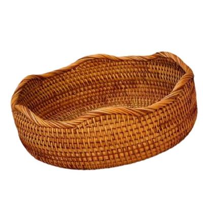 Traditional Handcrafted Fruit Basket Bread Storage For Countertop Home