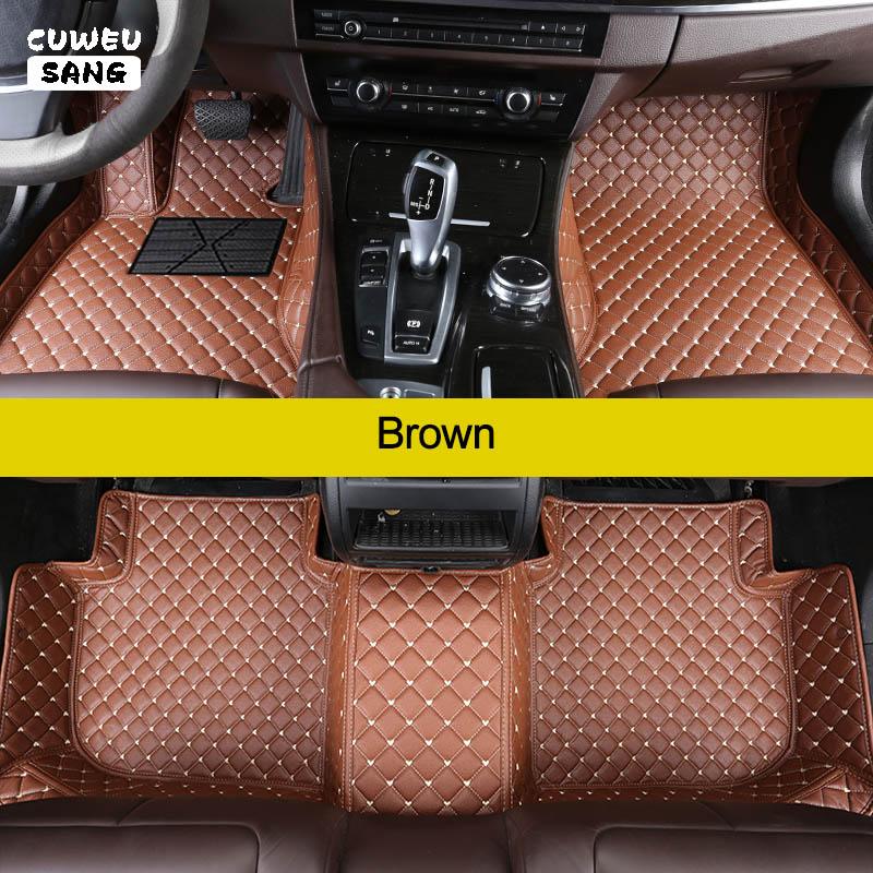 

CUWEUSANG Custom Car Floor Mats For Mercedes Benz S-CLASS W221 W222 W223 Z223 V223 2005-2023 Auto Carpets Foot Coche Accessorie 2004-2013 W221 коричневый