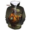Funny Cute Hippo Hoodie 3d Printed Women y2k Casual Fashion Sweatshirts Pullover Hooded Shirt Oversized Unisex Clothing