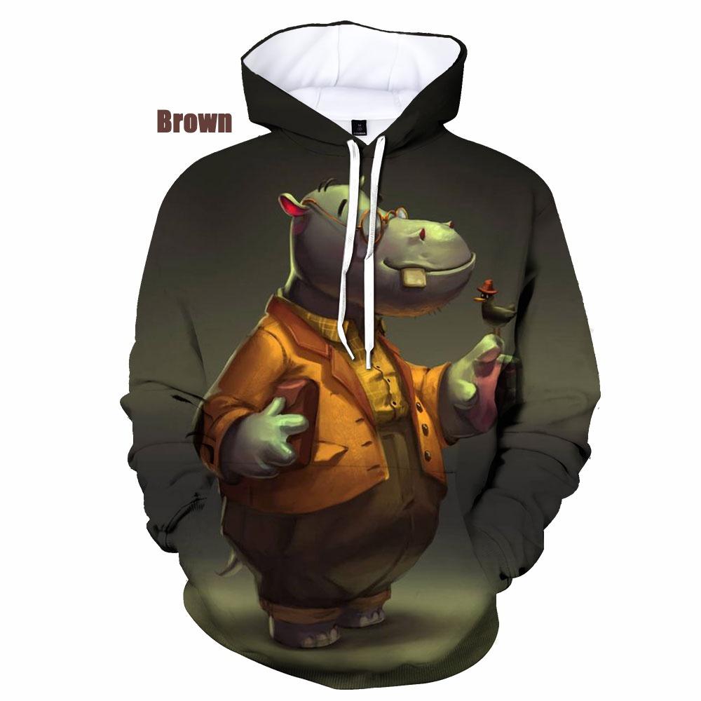Funny Cute Hippo Hoodie 3d Printed Women y2k Casual Fashion Sweatshirts Pullover Hooded Shirt Oversized Unisex Clothing