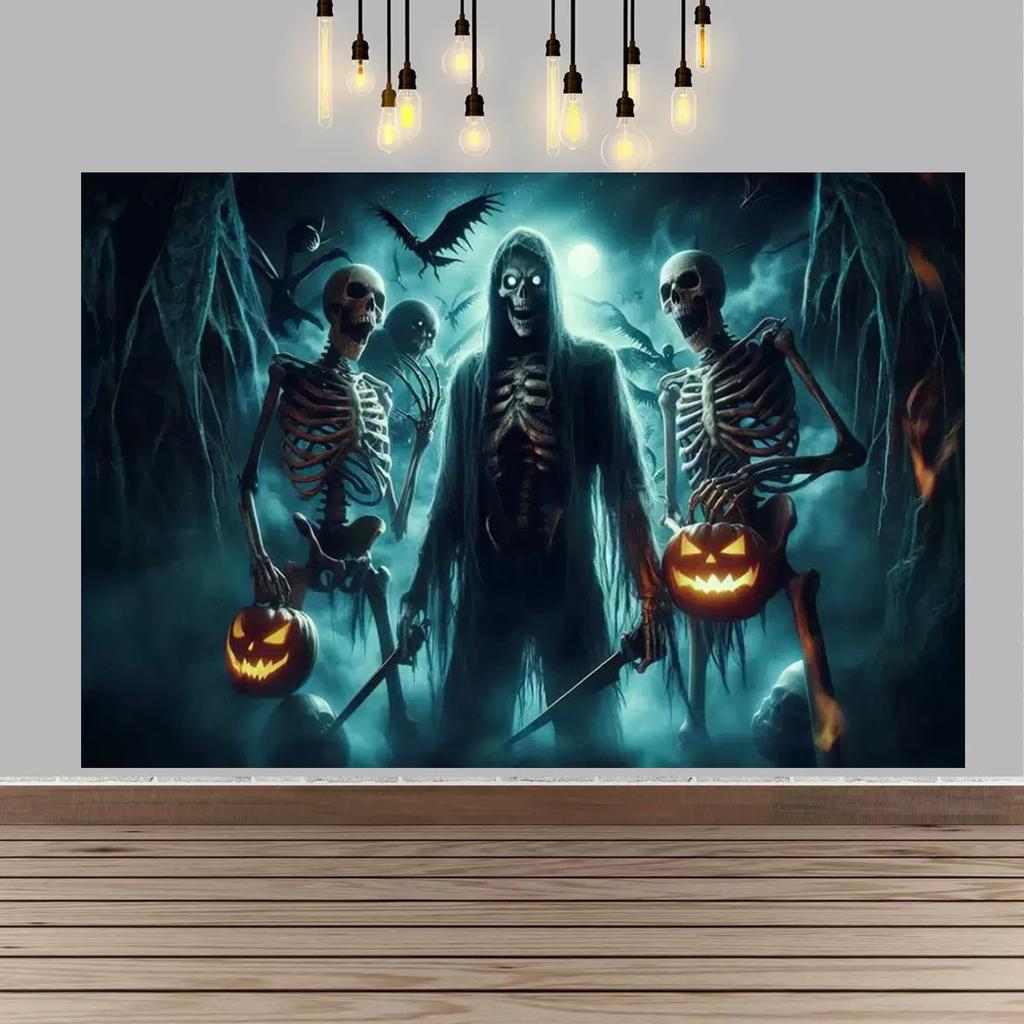 Halloween Party Decor Backdrop Halloween Ghost Bloody And Terrifying Haunted House Ghost Decor Party Supplies Photography Props