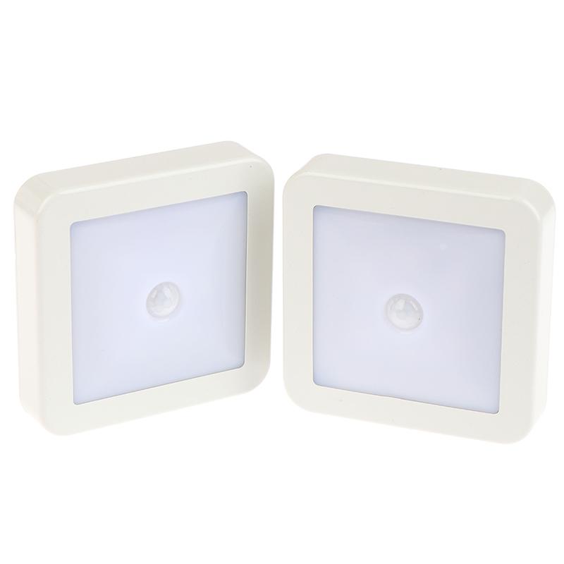 Motion Controlled Human Body Sensor Led Night Light Smart Battery Operated For Baby Room Hallway Pathway Home Light