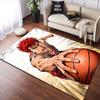 Red-Haired Basketball Player in Action Patterned carpet, suitable as a non slip play mat for the living room and bedroom sofa