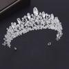 Luxuriöse handgefertigte Kristallperlen-Diademe, Brautschmuck-Sets für Frauen, Brautkrone, Hochzeitskleid, Halskette, Ohrringe, Kronen-Sets