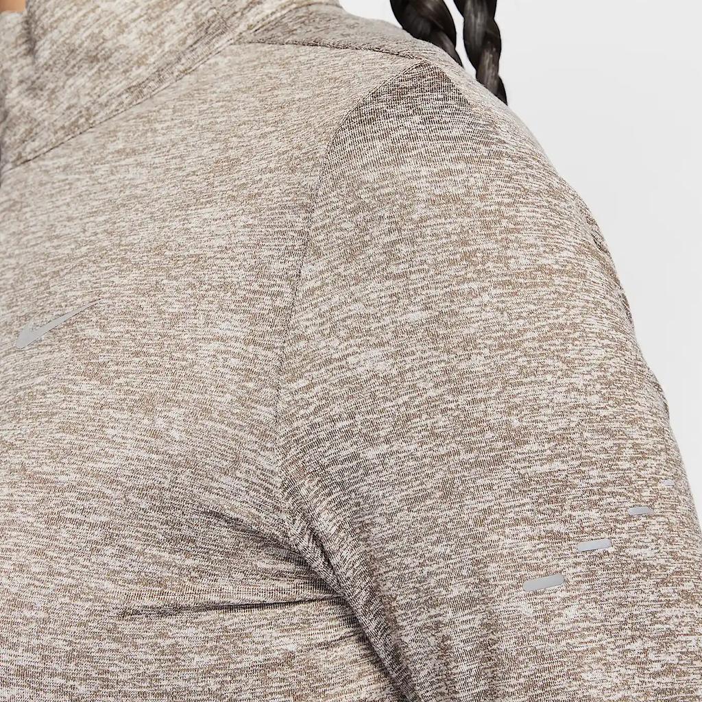 Nike Swift UVDri-Fit Casual Pullover Comfortable Long Sleeve Moisture-Wicking Loose T-Shirt Women Tops Mink-Brown Heather-Pink HQ0500233