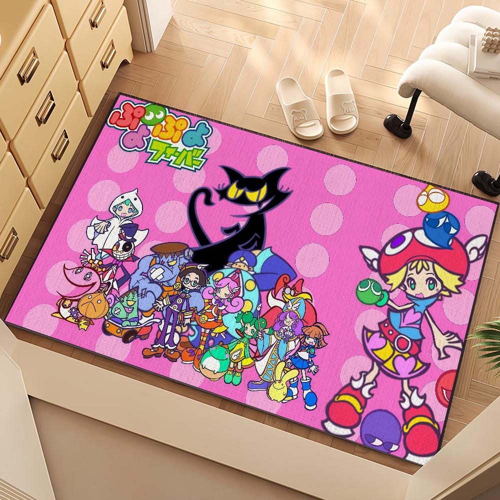 Game P-Puyo Puyo Small Carpet Bedside Kitchen Bath Living Home House Bedroom Floor Mat Doormat Rug Decoration