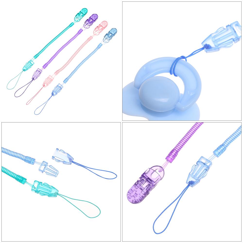 

1PC DIY Chew Toy Soother Baby Teething Nipple Strap Pacifier Chain Dummy Clips