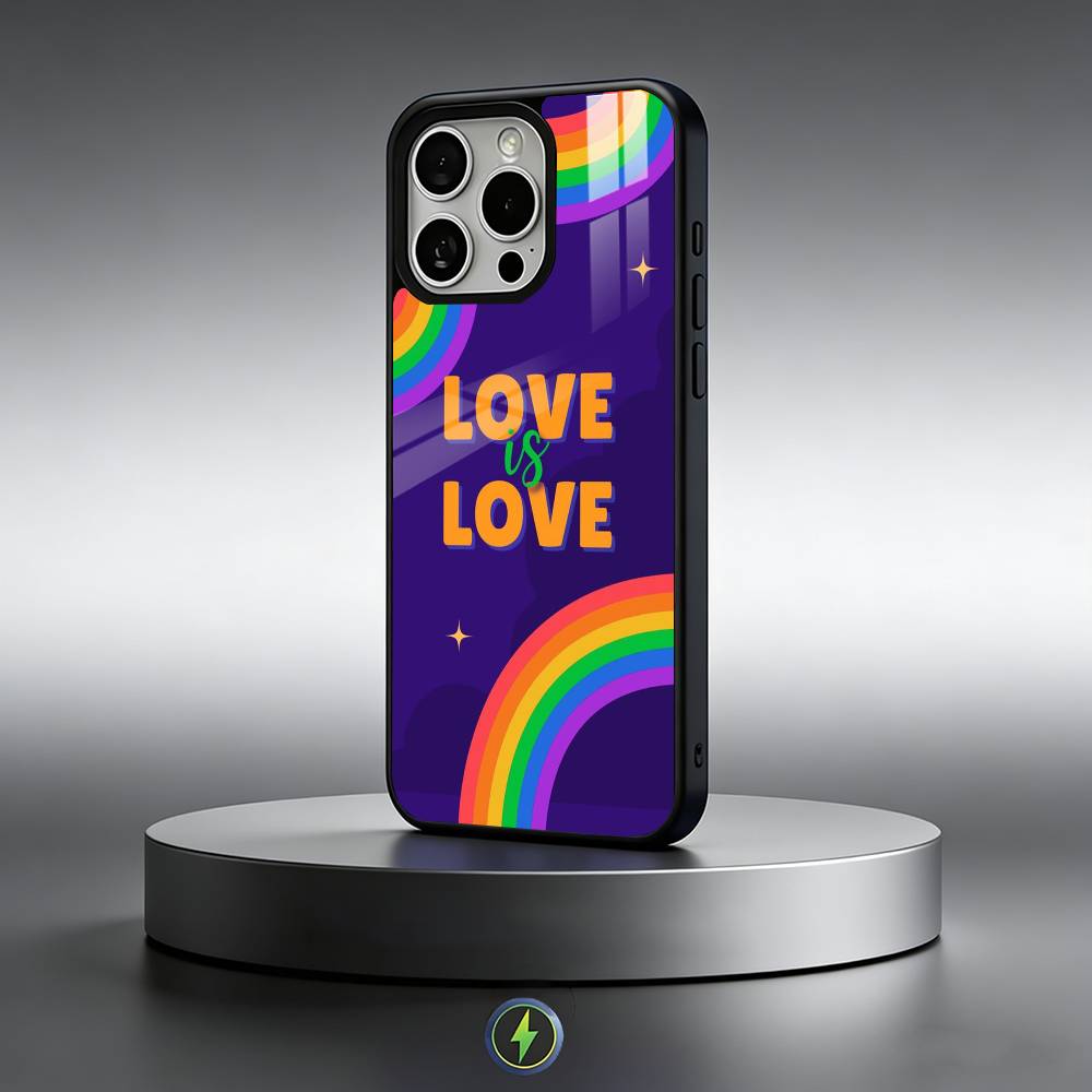 Pride L-Lesbian LGBT Rainbow Phone Case For iPhone17,16,15,14,13,12,11 Plus,Pro Max Magnetic For Magsafe Wireless Charging