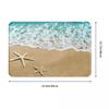 Ocean Beach Starfish Scenery Welcome Entrance Doormat Decor Kitchen Hallway Balcony Long Rug Bathroom Anti-slip flannel Foot Pad