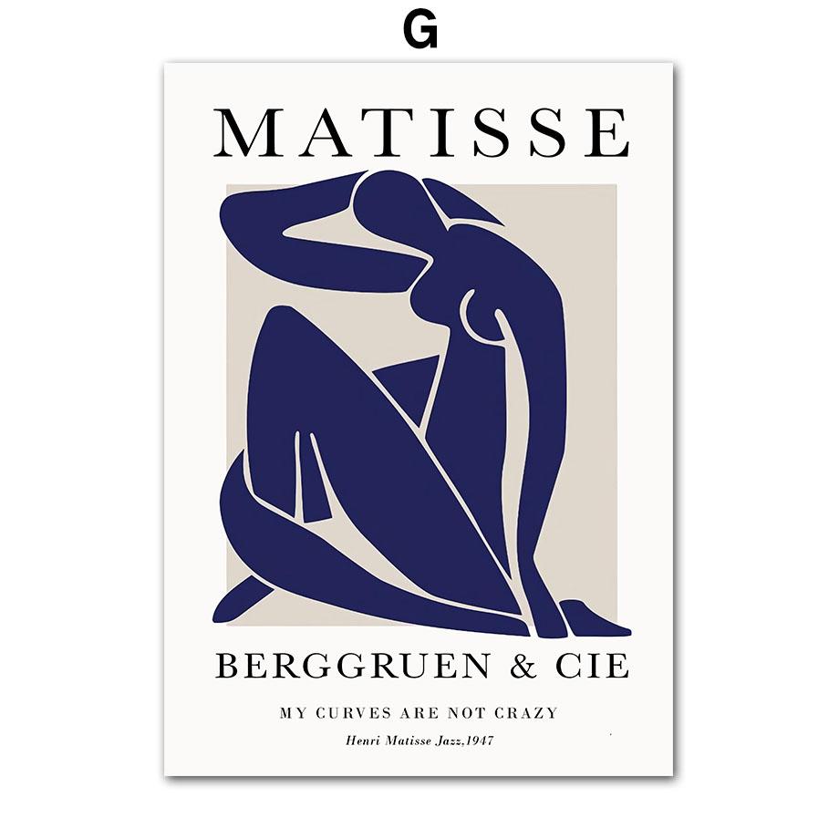 Abstract Minimalist Matisse Picasso Line Couple Wall Art Canvas Painting Posters And Prints Wall Pictures For Living Room Decor