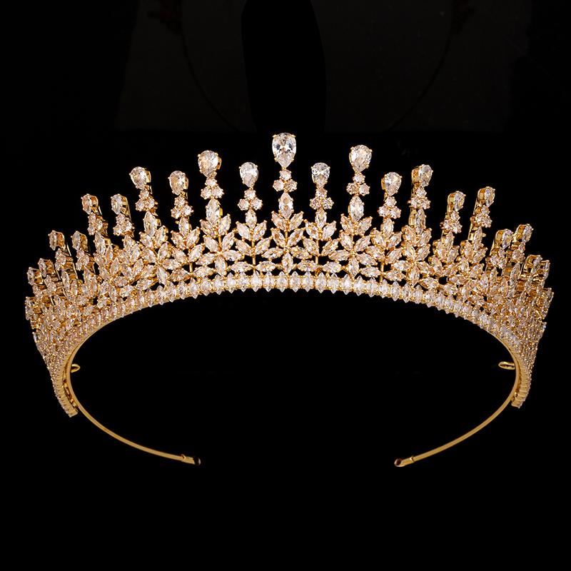 Luxury Bridal Tiara and Crown Hair Accessories for Party Prom Festival Banquet Feast Anniversary Birthday Gift for Women BC6435