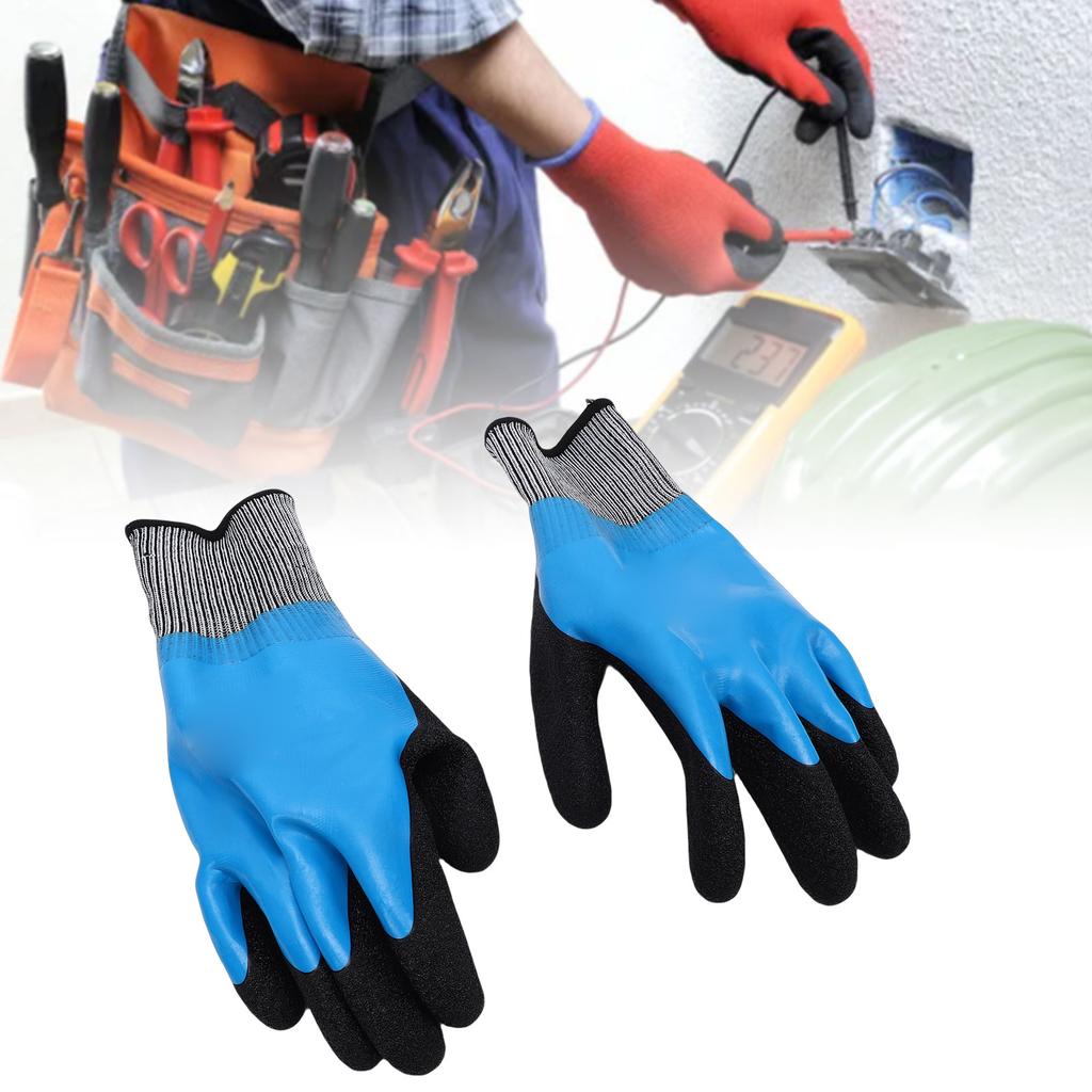 Insulated Electrician Gloves 360 Degree 1000V Voltage Proof Professional Electrical Thin Rubber Non Slip Prevent Shock   Gloves