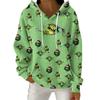 Women's Fashion Casual Christmas Print Pullover Long-Sleeve Hooded Sweatshirt