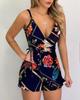 Women Sleeveless Sequins Sexy Trade  Printed Casual Slim Jumpsuit