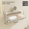 Wall Mounted Soap Dish Waterproof Toilet Drain Soap Box Light Luxury Soap Box  Bathroom Accessories