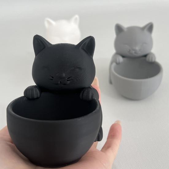 Mini Kitten Flower Pot Succulents Planter Cute Cat Plant Pot Home Desktop Decoration Kitty Planter Gift for Cat Lovers