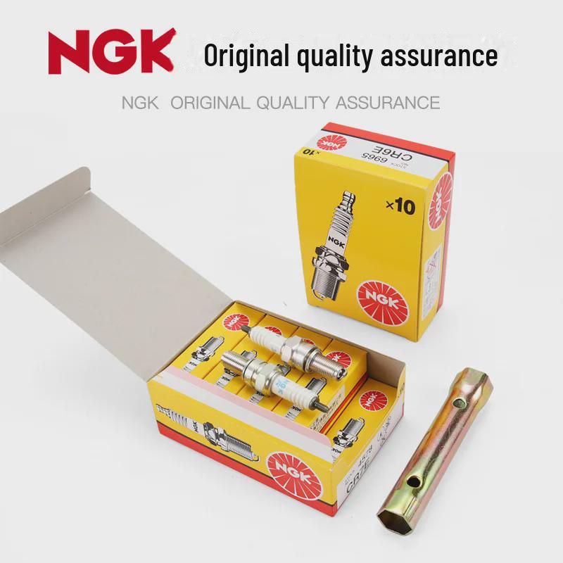 NGK Resistor Spark Plugs for Motorcycles: CR6E, CR7E, CR8E, CR9E, CR6HSA, CR7HSA, DR8EA