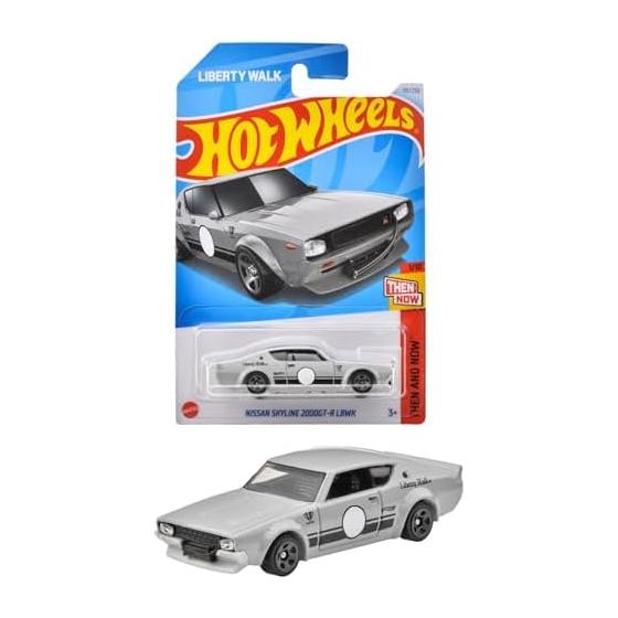 Hot Wheels базовая машинка Nissan Skyline 2000GT-R LBWK Игрушечный автомобиль Мини-машинка Возраст 3+ Серый HXR13