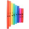 8pcs Orff Percussion Instrument Plastic Sound Tube Color Octave Tube Kit Kids Musical Toy