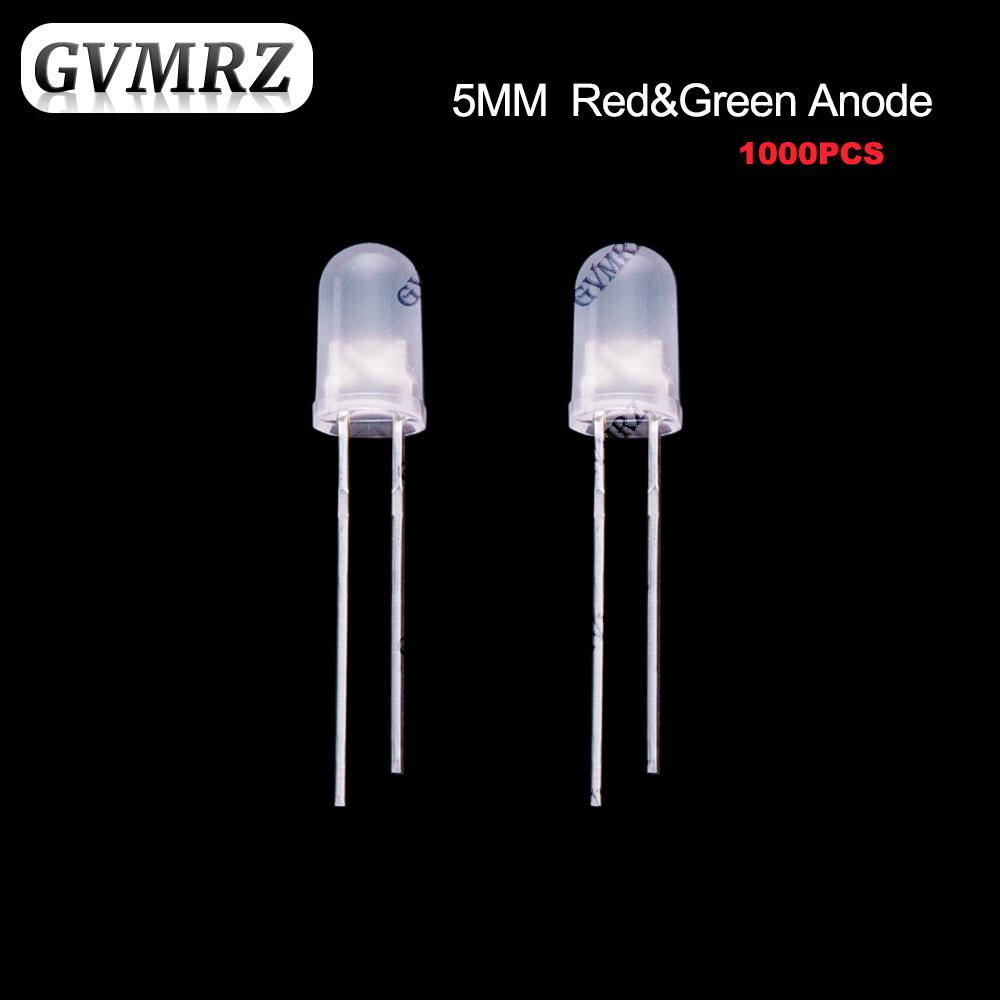 Frosted LED Diode Indicator 3mm 5mm Single & Red-Green Bi-Color Common Anode / Cathode