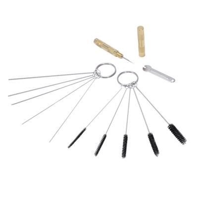 11x Airbrush Spray Cleaning Repair Tool Kit w// Nylon Bristles Needle Brush Set