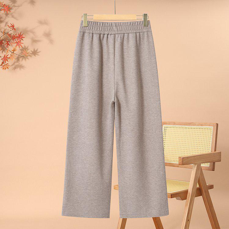 Spring 2026 Stylish Wide-Leg Pants for Middle-Aged & Elderly Women: Casual, Straight-Leg Design