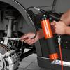 Grease Gun, 6000 PSI High Pressure, Heavy Duty Pistol Grip Grease Gun Kit with 0.4 L Capacity, Includes 45.7 Cm Flex Hose, 1 Extension Rigid Pipe and