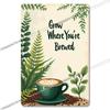 Retro Coffee Metal Tin Sign Vintage Wall Art Decor Grinder Decorative Kitchen Dining Room Home Decor Gift Idea