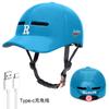 One-Piece Brim Cycling Helmet Bike Scooter Skateboard Roller Skating Commute