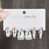 18 Pcs/Set Large C-Shape Teardrop Hoop Earrings for Women Fashion Gold Color Exaggerated Twist Earring Daily Wear Jewelry Gifts