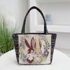 Embroidered Canvas Tote Bag - Chinese Style for University Women