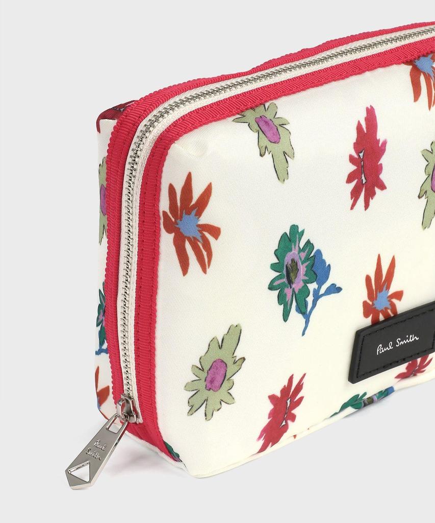 Flower print pouch