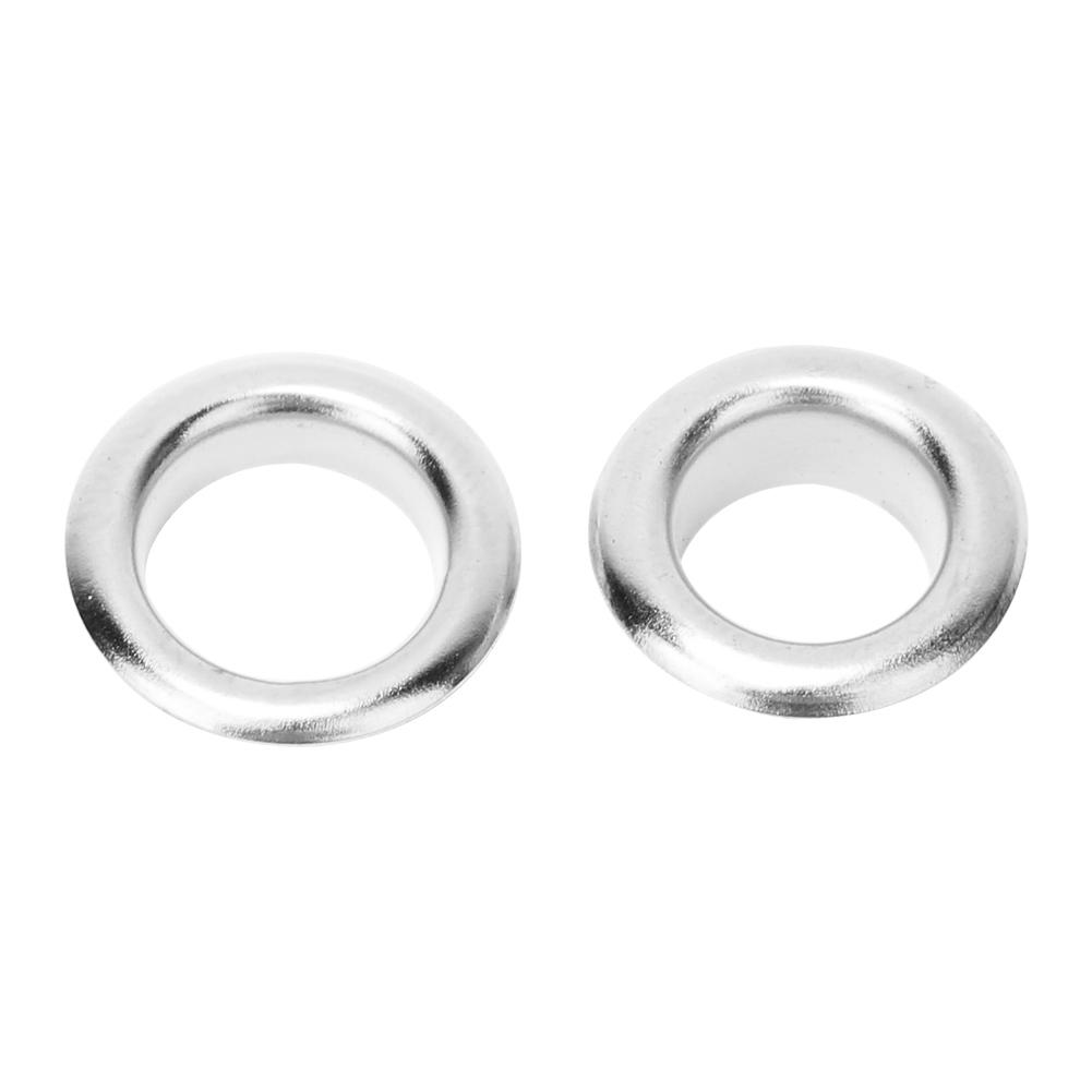 100 комплектов 8 мм набор люверсов металлические люверсы заклепки латунные люверсы обувь сумка одежда аксессуары Silver