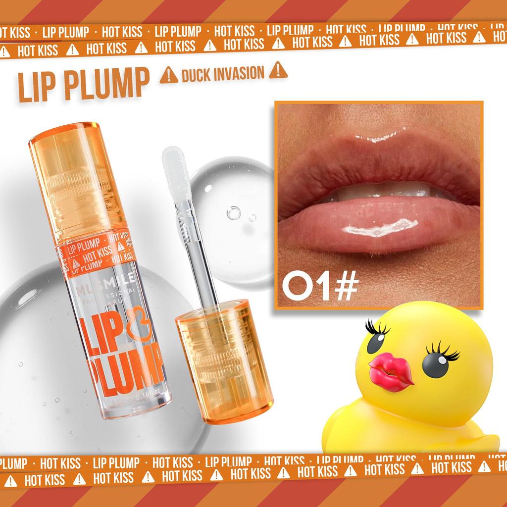 6 Color Duck Lip Plump Lip Oil Hydratační hydratační lesk na rty Big Mouth Toot Lips Medová glazura na rty