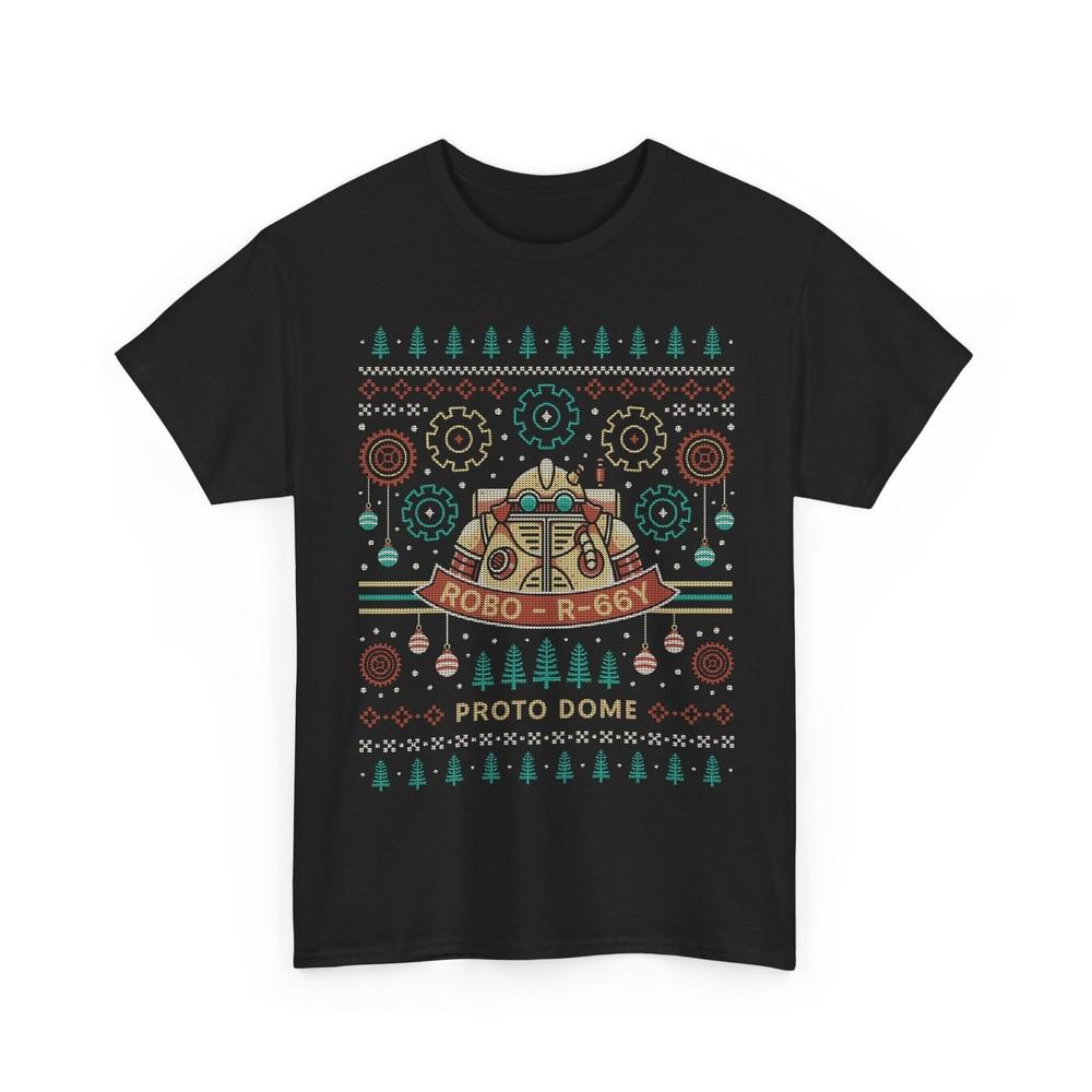 Proto Dome Robo Ugly Sweater Unisex T-Shirt. Chrono Trigger Video Game. Xmas.