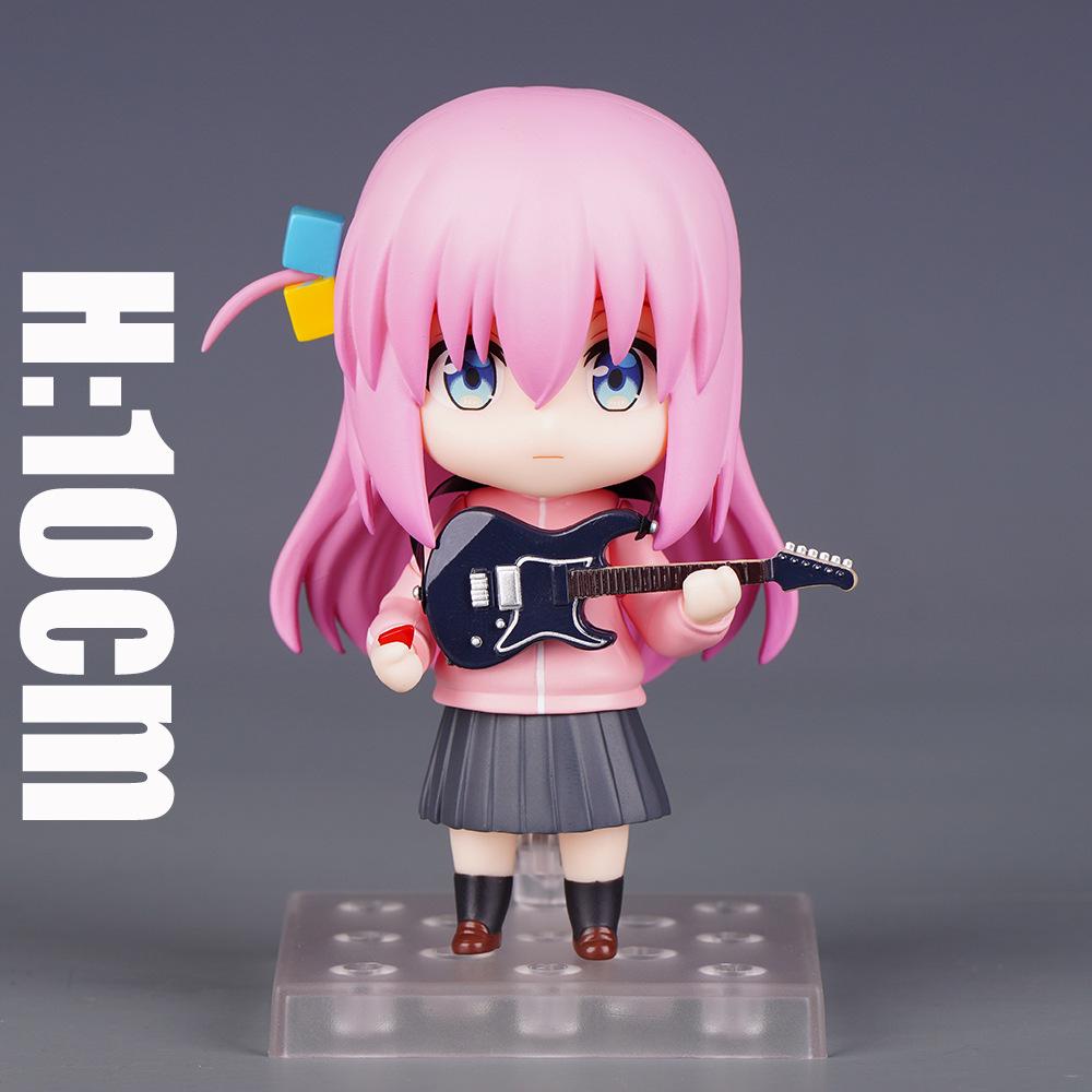 Q Version Clay Hand-Made Hitori Bocchi the Rock Pochijiang Beautiful Girl Figure Model Ornament (2069#).