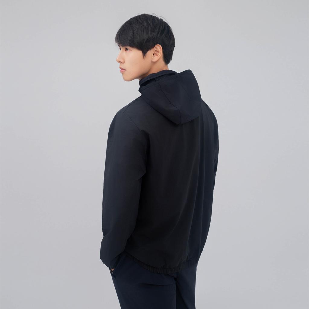 Under Armour Solid Color Windbreaker Zip-Up Hoodie Jacket Unisex Jackets Black 24500401-001