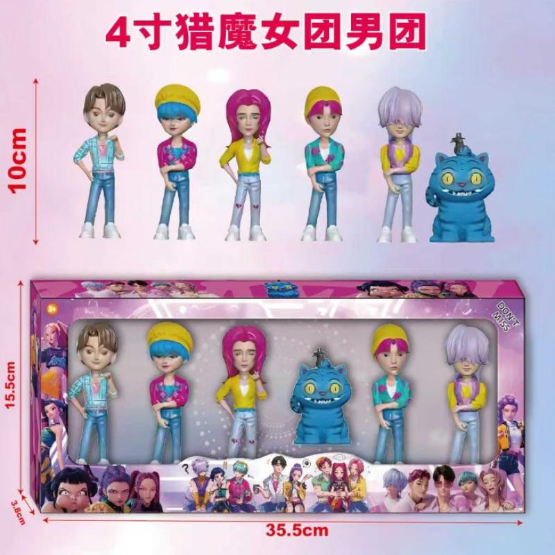 NEW   Kpop Devil Hunter Rumi Zoe Mira Anime Polyvinyl Chloride Character Collection Desktop Trinkets Childrens Gift