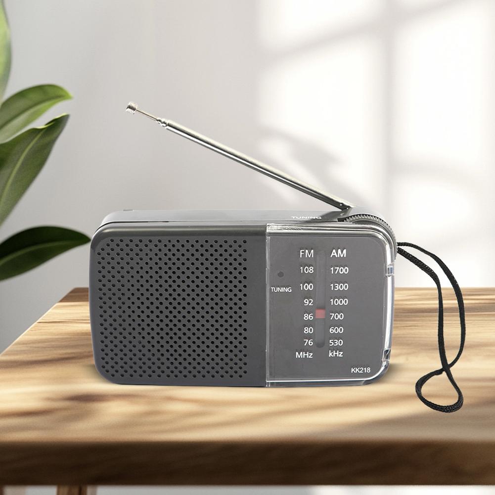 1/2 Stück KK218/BJLR21 AM FM Radio Teleskopantenne Mini Vintage Radio Batteriebetrieben Notfall Wetterbericht für Senioren