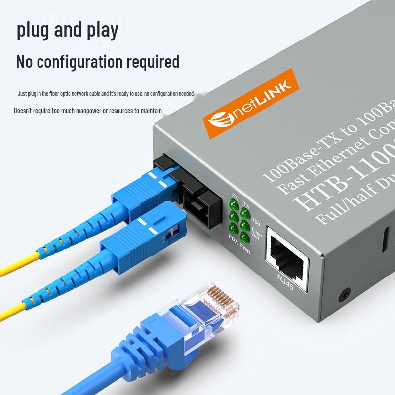 NetLINK HTB-1100S-25KM 100Mbps Glasfaser-Transceiver