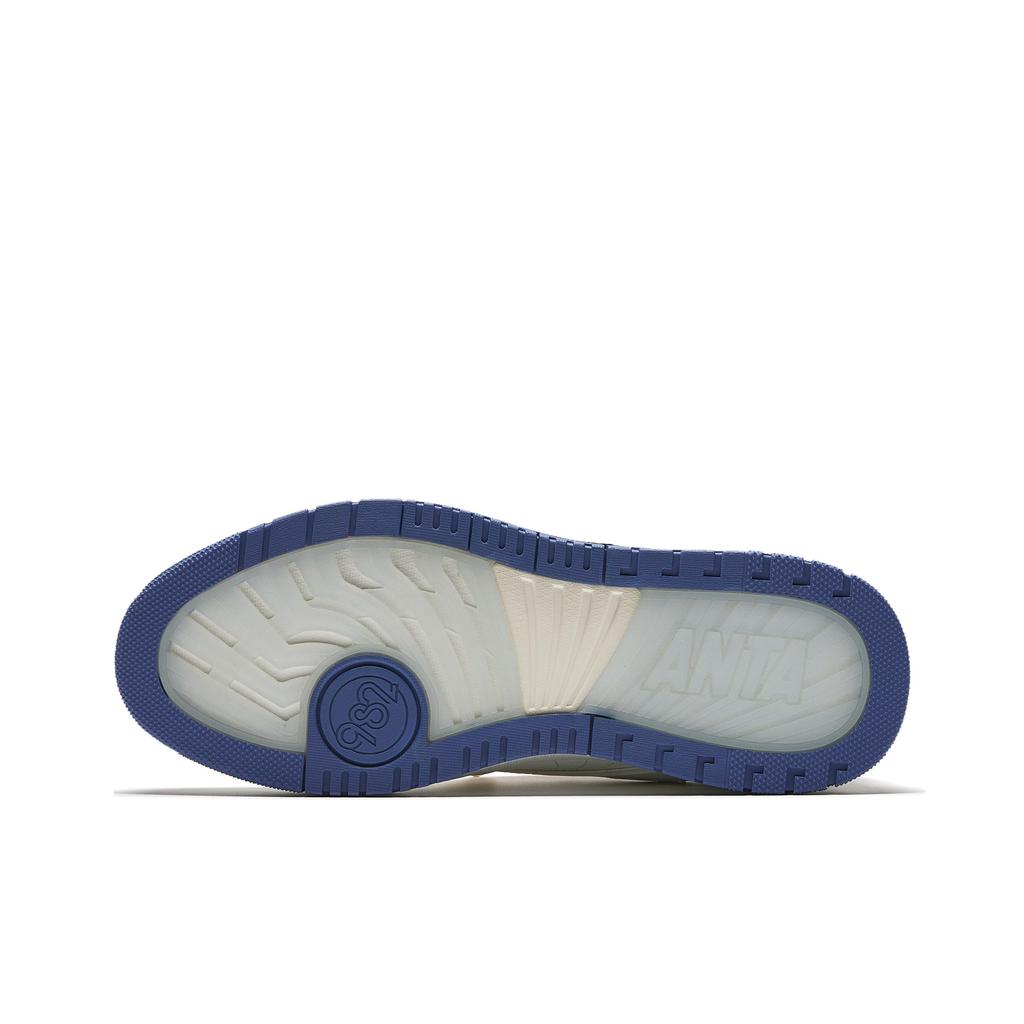 New POP MART X Anta Molly Anti Slip Wear Resistant Low Top Skateboard Shoes Women's White Blue 122518068X-1