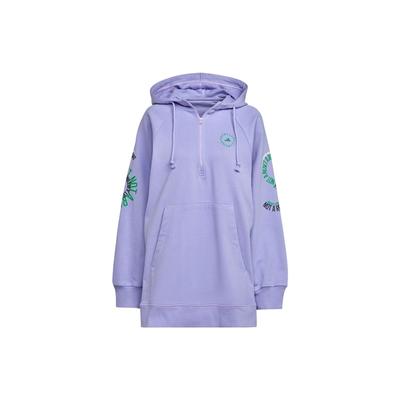 FW22 Logo Solid Color Hoodie With Drawstring And Zipper Women Tops Purple IB5900
